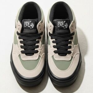 Vans Half Cab Skate PopCush Grey Olive Black Men’s 9